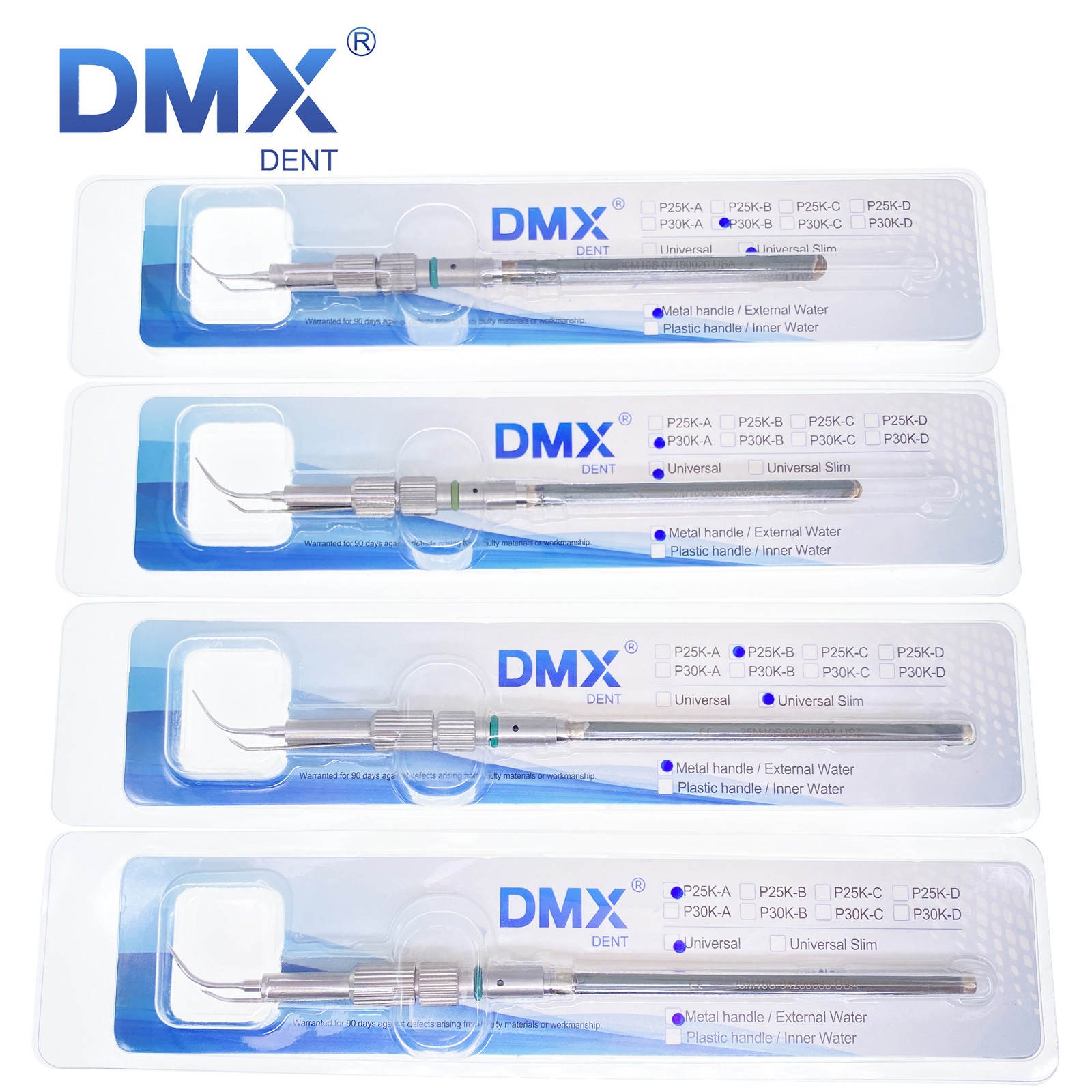 P-100 P-10 Dental Ultrasonic 25k/30k Slim Series Cavitron Dental Inserts Tips