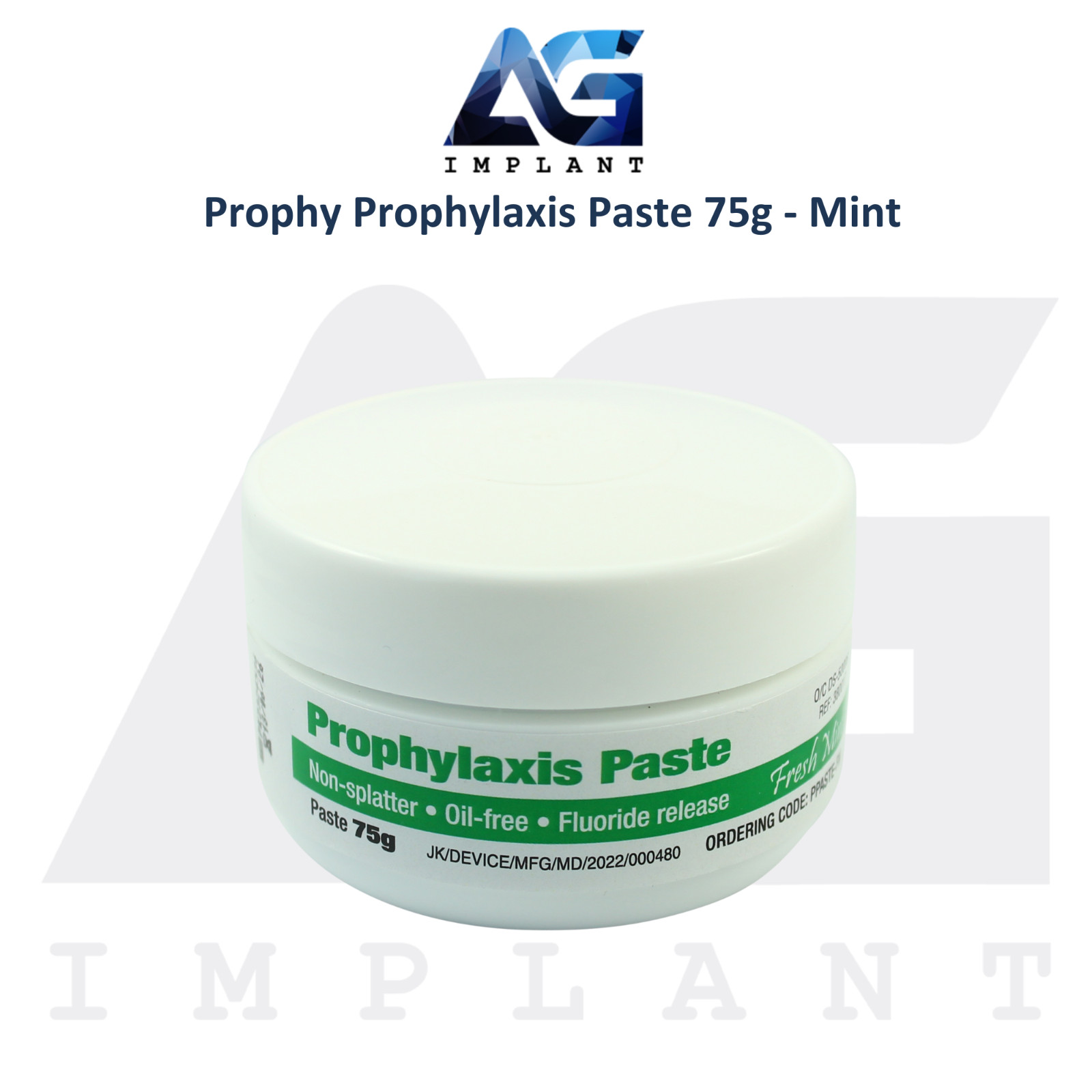 Dental Prophylaxis Paste Fresh Mint 75g Superior Teeth Cleaning And Polishing