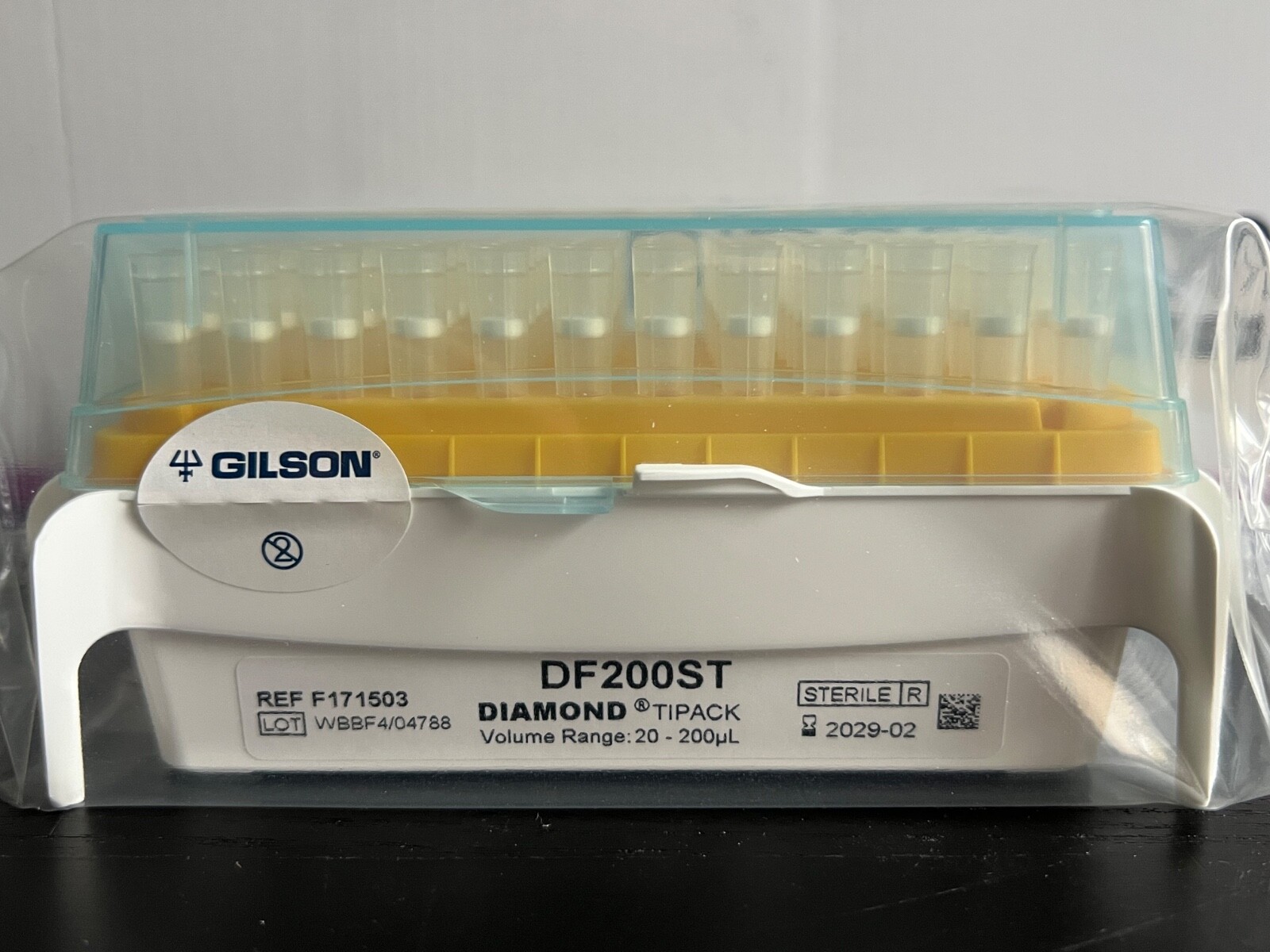 GILSON DIAMOND Pipette Tips DF200ST, 2-200 µL, 960 w/filter – Sterile 2/2029