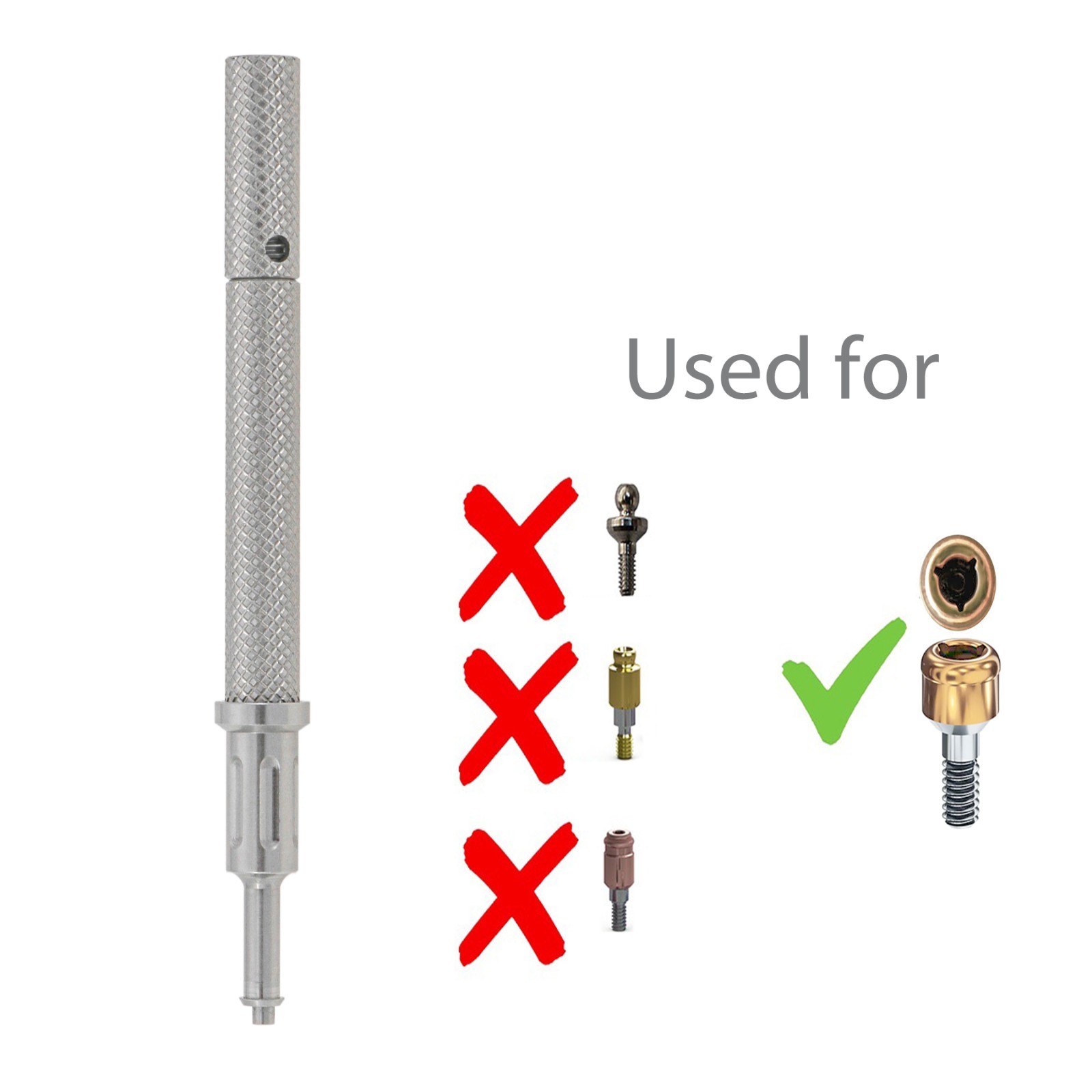 US Dental Locator Abutment Nobel Biocare Active NP/RP Conical Titanium 1.0-5.0mm