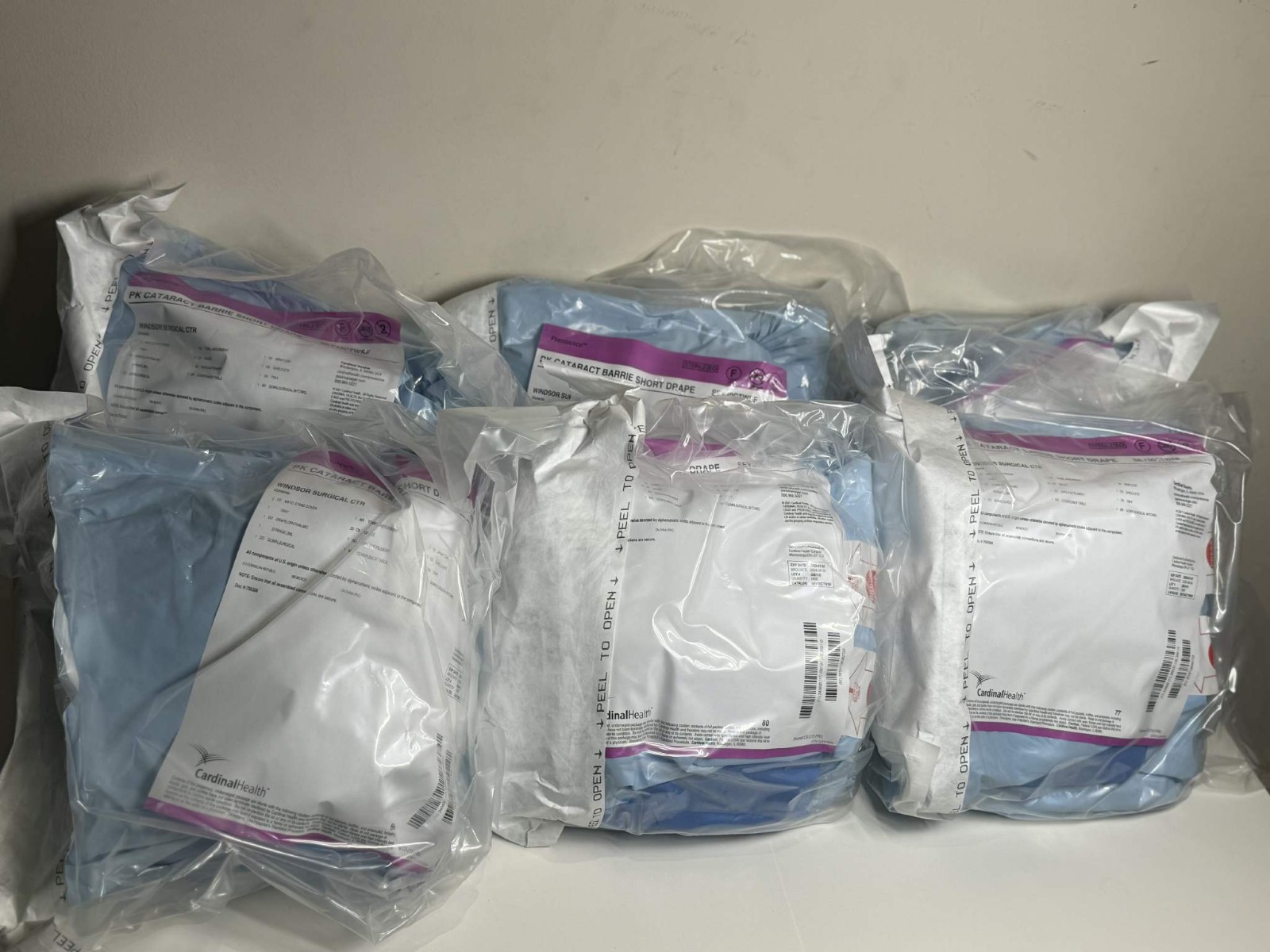 Cardinal Health SEY30CTWSF PK Cataract Barrier Short Drape Kit – Lot of 6 – Seal