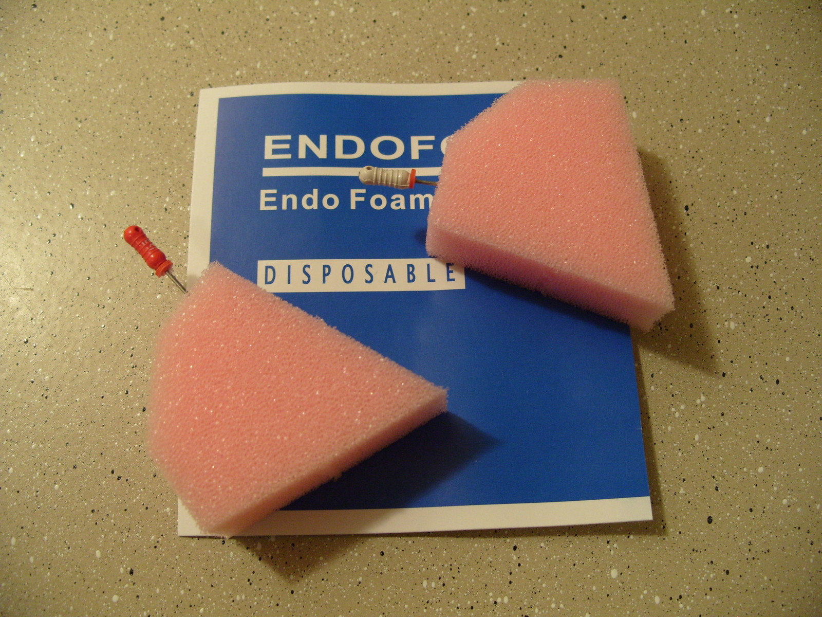480 Triangle Endo sponges / Inserts MADE For Endodontic file FREE Holder