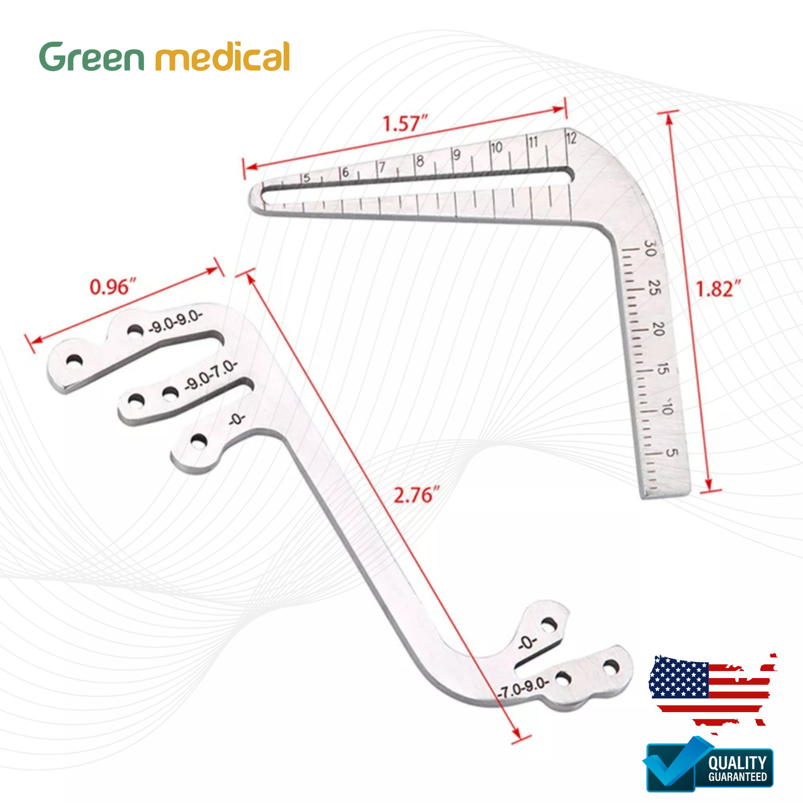 Dental Implant Gauge Surgical Drilling Guide Locator Parallel Depth Pin 5pcs