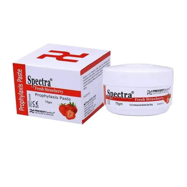 Prevest Denpro Spectra Prophyaxis Paste Fresh Strawberry With Fluoride 75g Jar