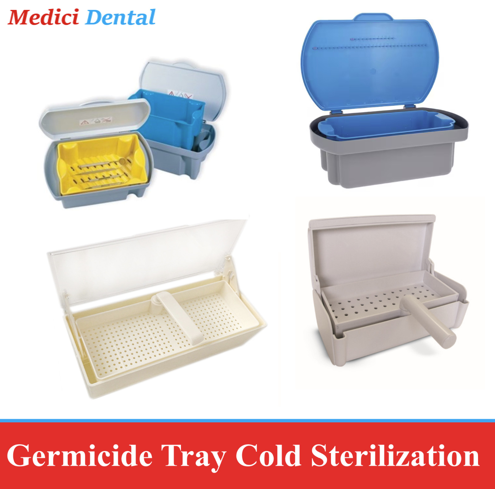 Dental Germicide Tray Steri-Soaker Sani HLD Holder Sterilize Instrumenents Tatto