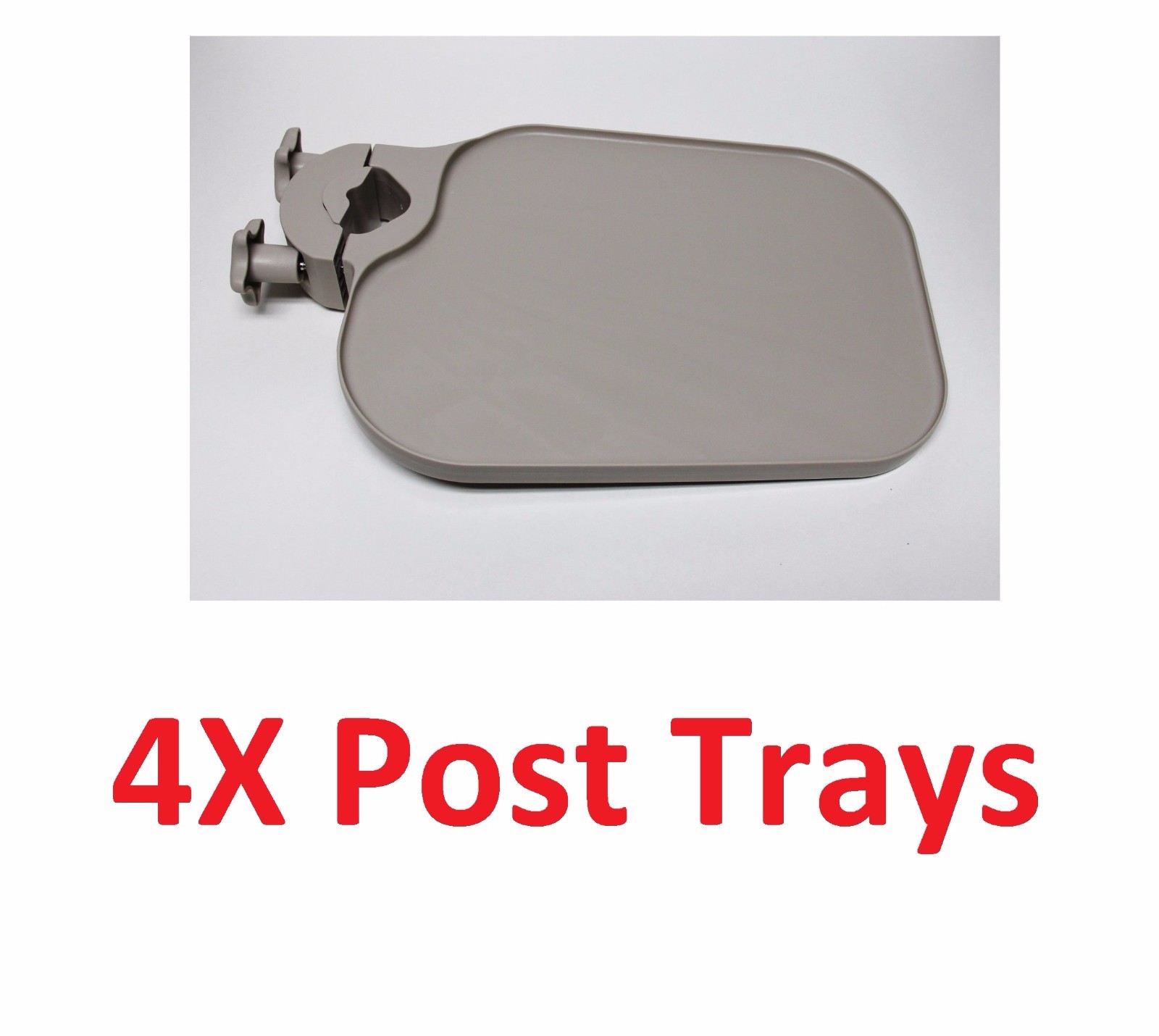 4X TPC US100 Post Mounted Utility Pole Post Tray Shelf Table Dental Medica Beige
