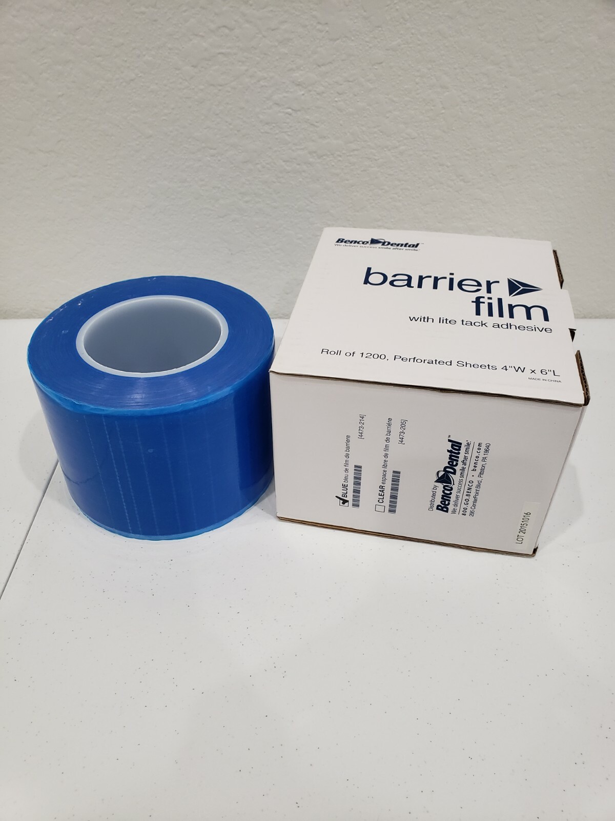 2 Rolls Benco Medical Dental Barrier Film 4″ x 6″ 2400 Perforated Sheets