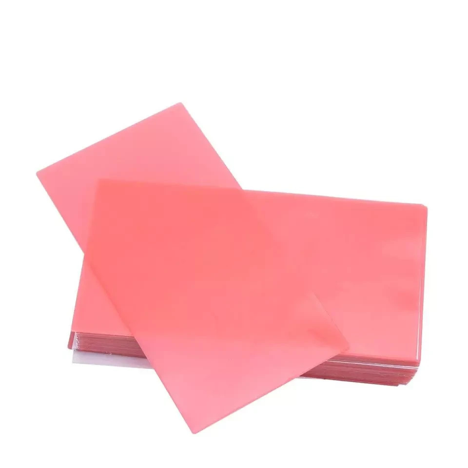 20 Sheets Dental Base Plate Wax Molding Casting Wax Sheet Denture Material Red