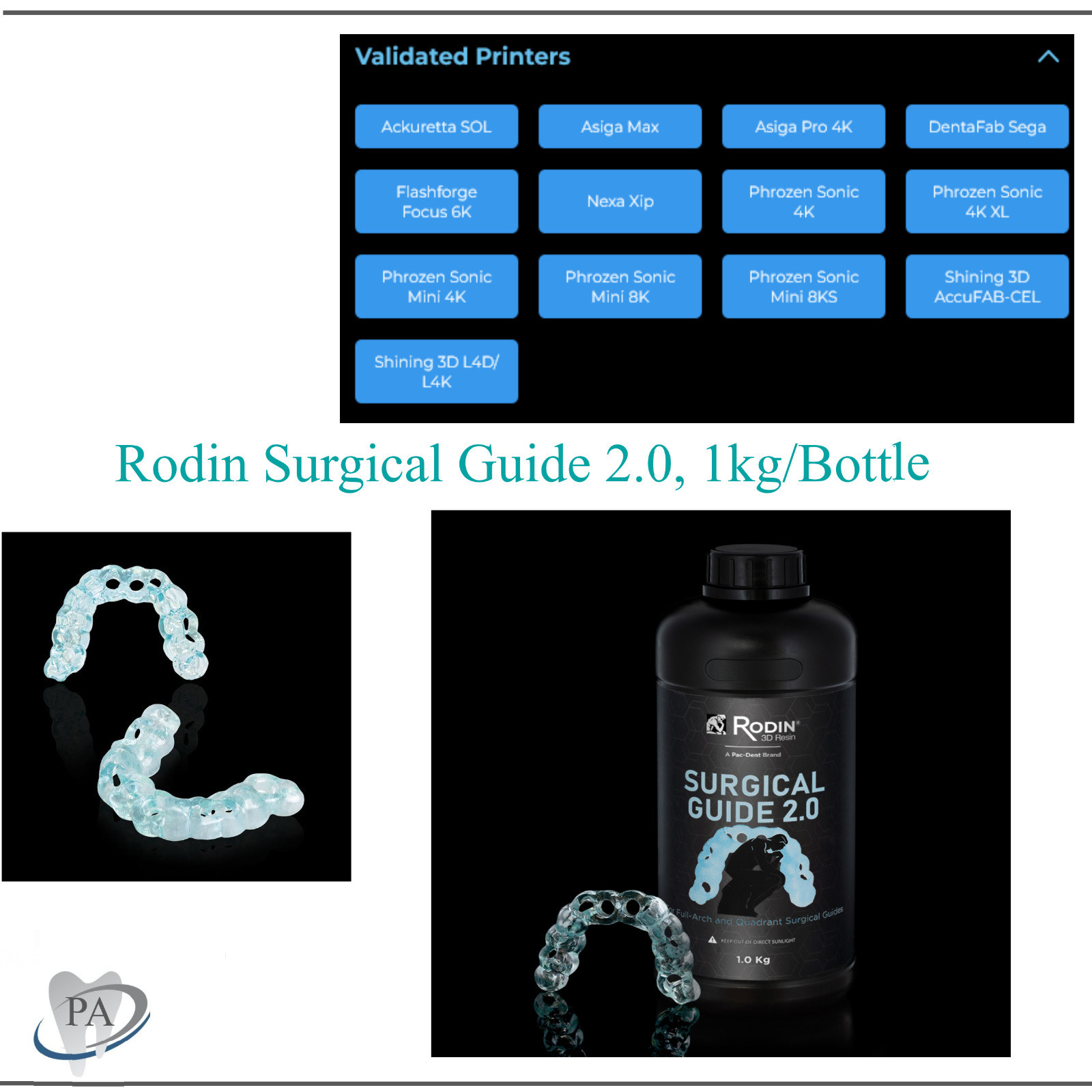 3D Rodin Resin Printing Materials, Denture Base, Clear Bite Splint, Sculpture et