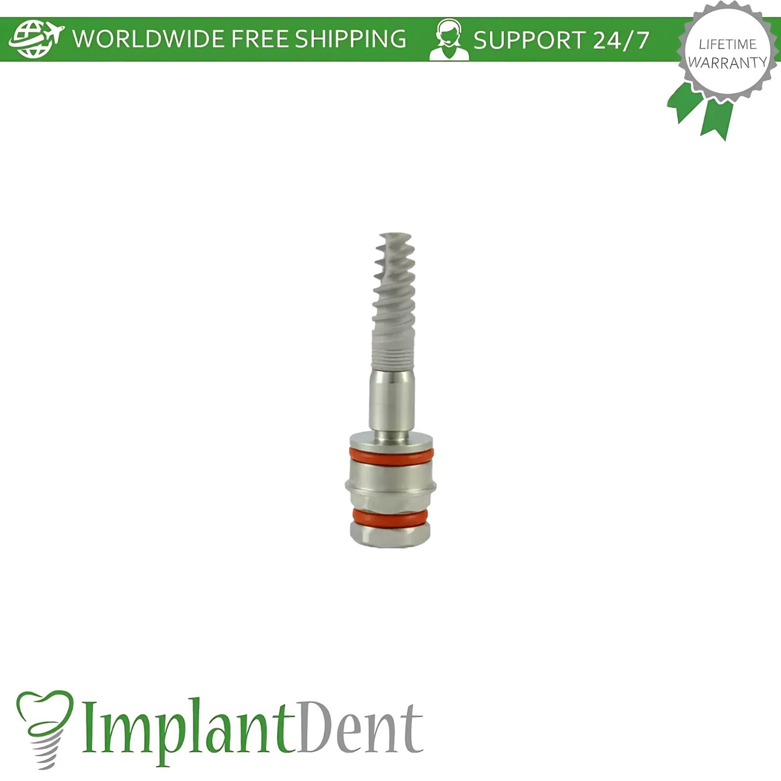 1x Dental Slim Spiral Fixture SLA Surface Titanium Int Hex Connection 2.0mm