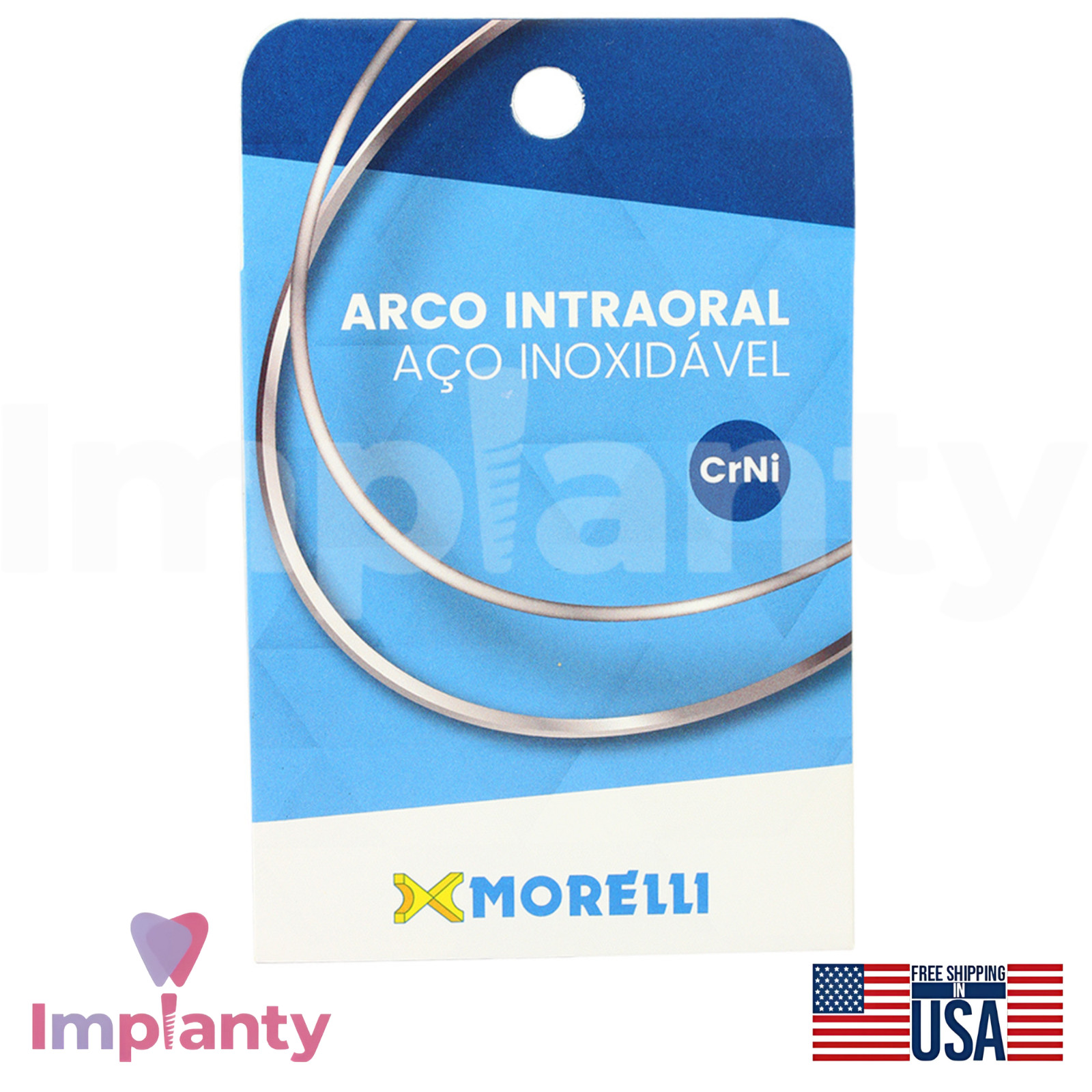 Morelli CrNi Stainless Steel Round Dental Archwire 0rthodontic Alignment 10pcs