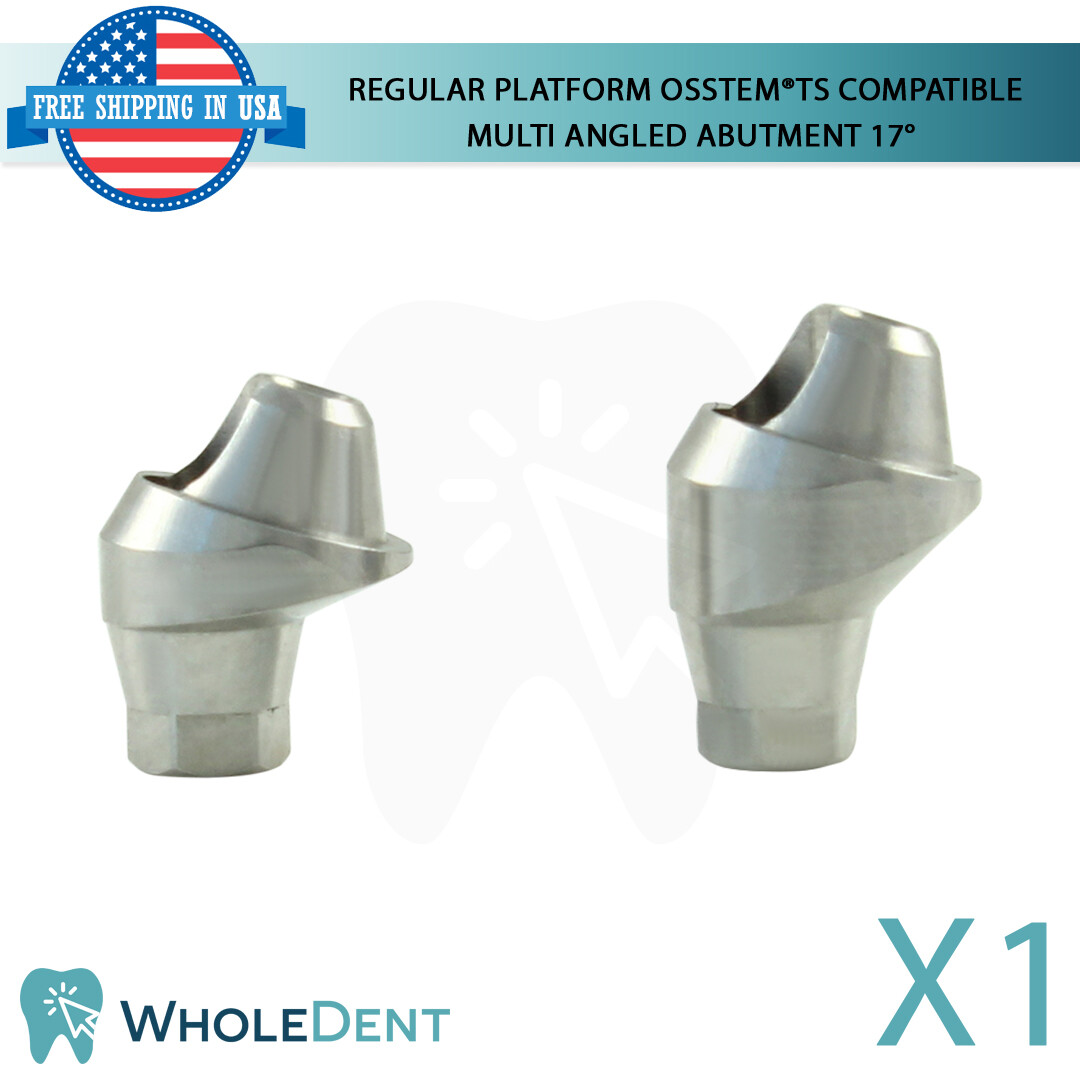 1X Dental Osstem® TS Compatible Regular Platform Multi Angulated Abutment 17°