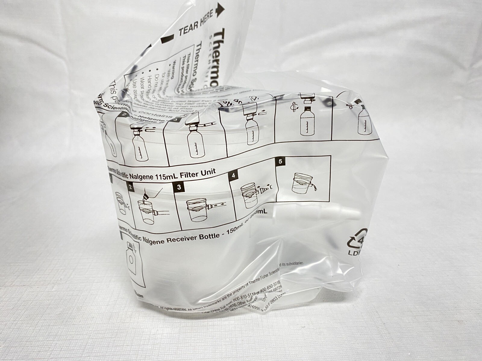 (12/Pk) THERMO 115mL PES Rapid-Flow Disposable Filter Units 50mm 0.45um Sterile