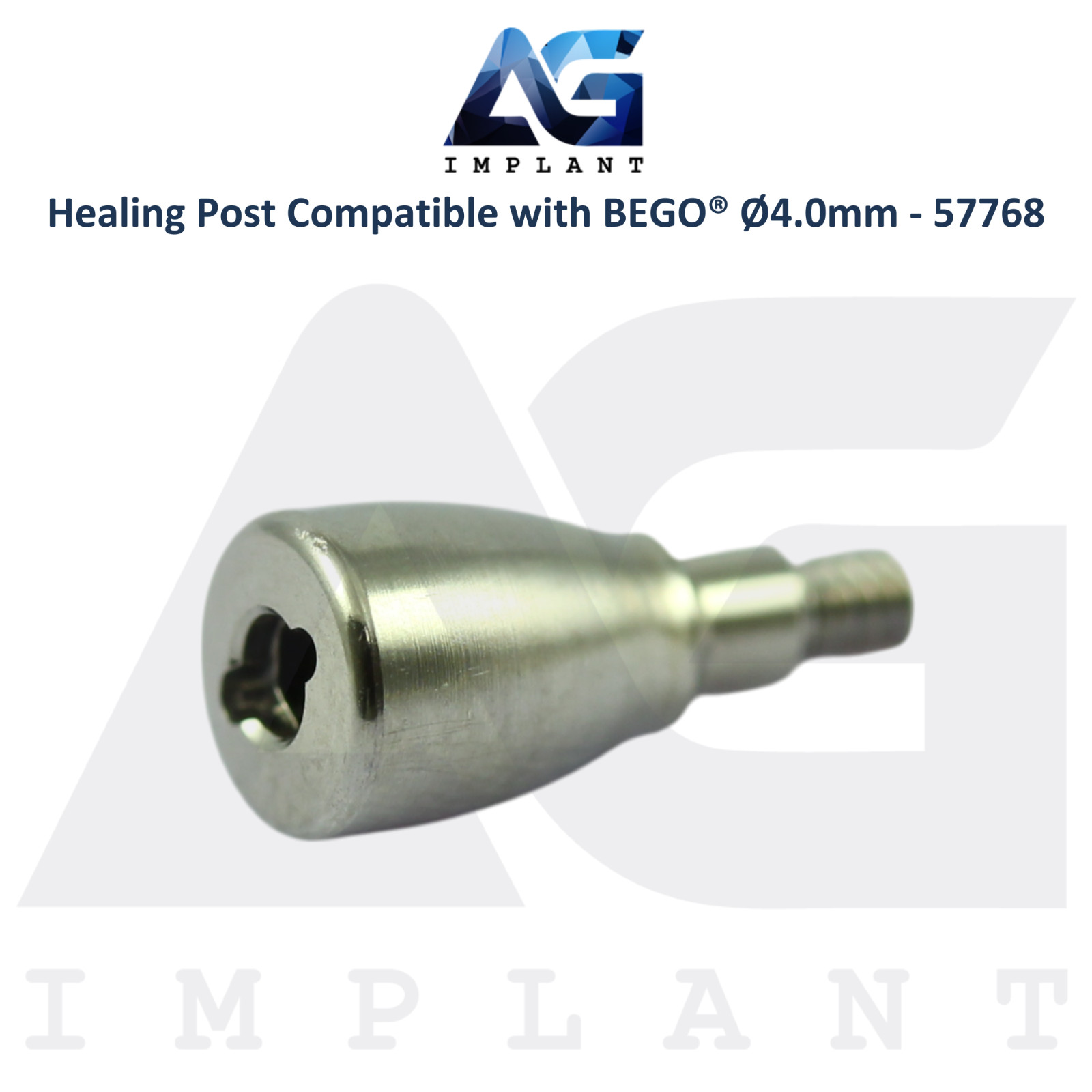 10 Titanium Healing Post BEGO® Compatible Ø4.0mm 57768 Soft Tissue Shaping