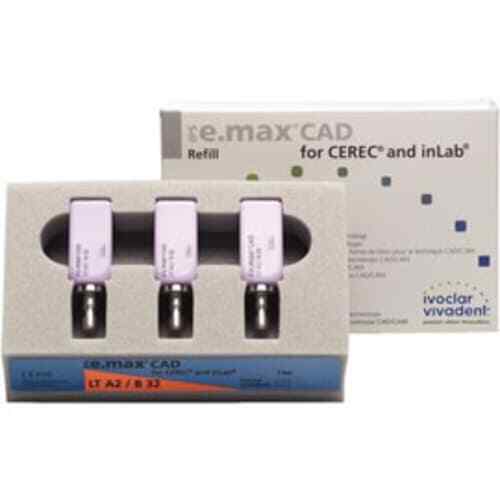 IPS e.max CAD Blocks LT B32 A3 3/Pk Dental CAD/CAM
