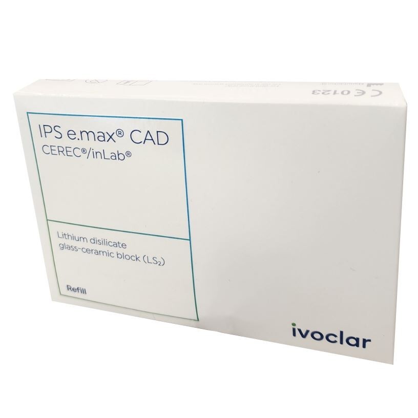 *5-Piece* Vivadent IPS E.Max CAD For CEREC/inLab LT B2/C14 Refill 605333