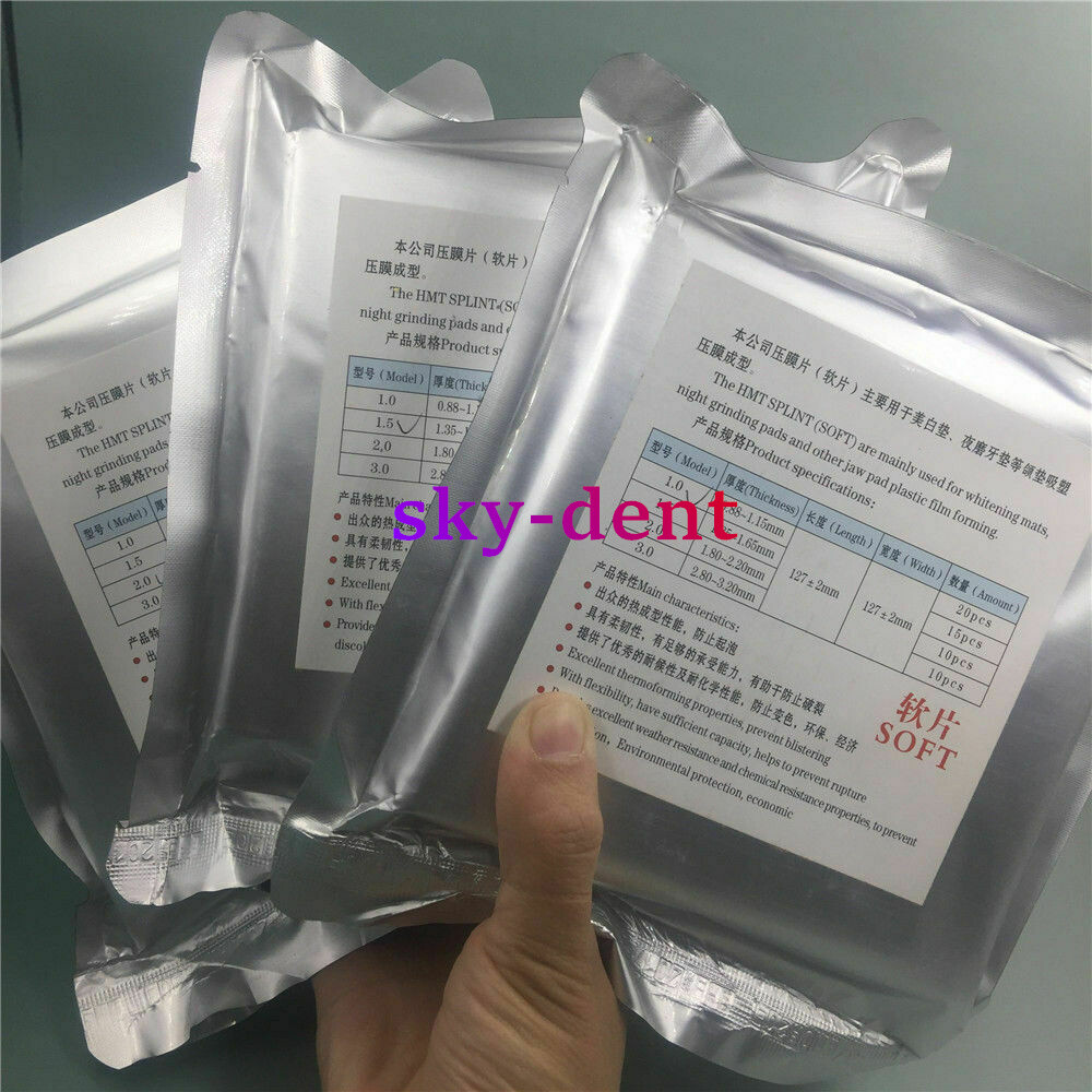 Dental Splint Thermoforming Plastic Material Vacuum Forming Soft/Hard 0.8mm-3 mm