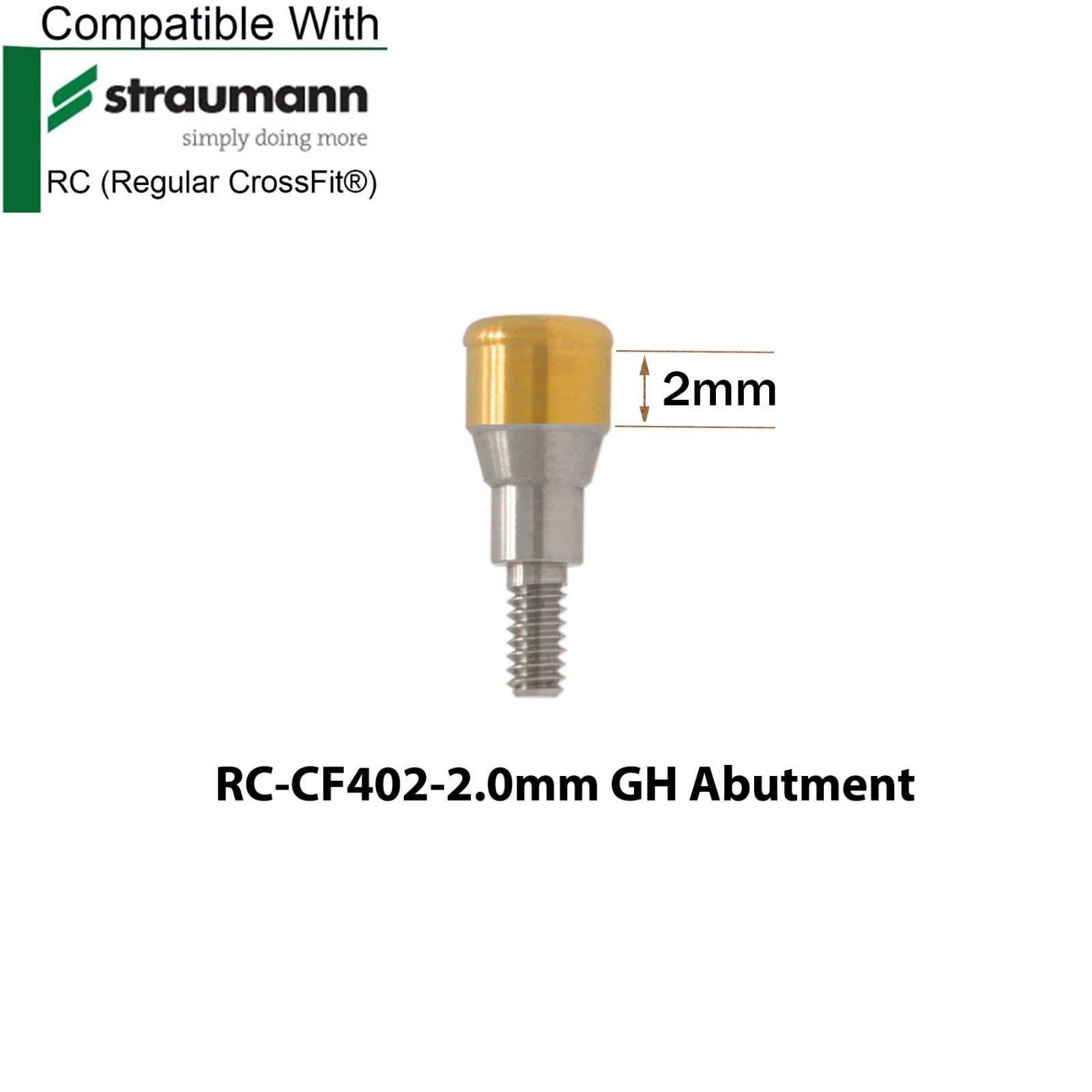 Fits Straumann ITI Dental RC Overdenture Locator Abutments 1-5mm & Male Caps Kit