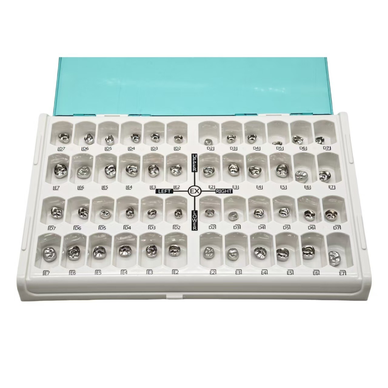 J&J Ortho Stainless Steel Molar Crown Kit for Kids and Adults