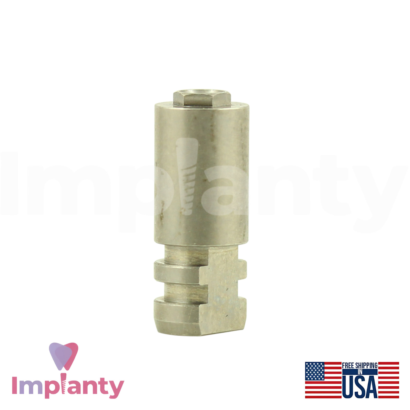 3i Osseotite Compatible Dental Fixture Analog Ø5.0mm Replica Yellow Platform