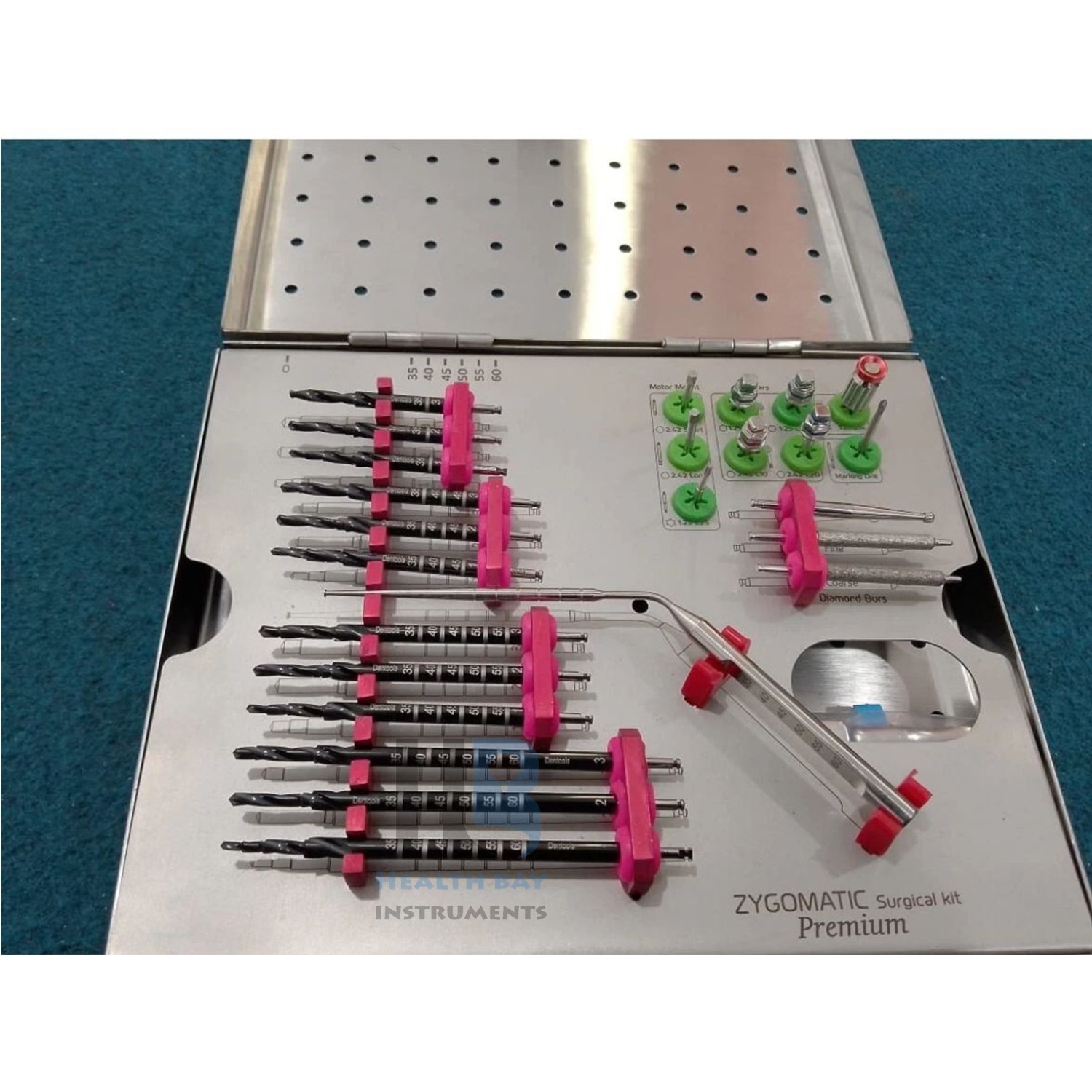 Zygomatic Surgical Kit Premium Implant Drill & Driver Set Dental