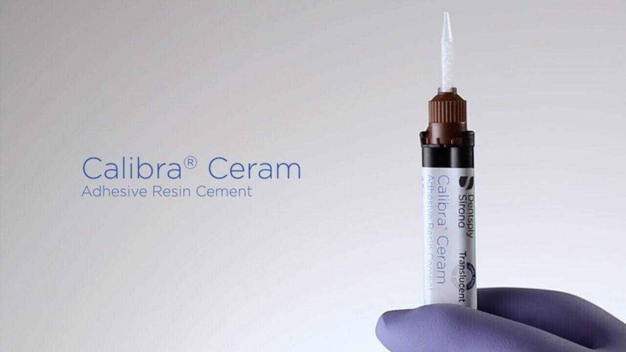 Dentsply Calibra Ceram Adhesive Resin, Easy Cleanup 1 x 4.5g Syr Light- Shade