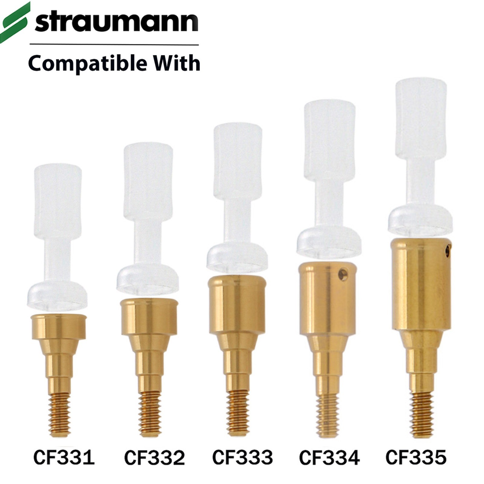 Dental Locator Abutment 1-5.0mm GH Compatible with Straumann NC/RC Implant Sys
