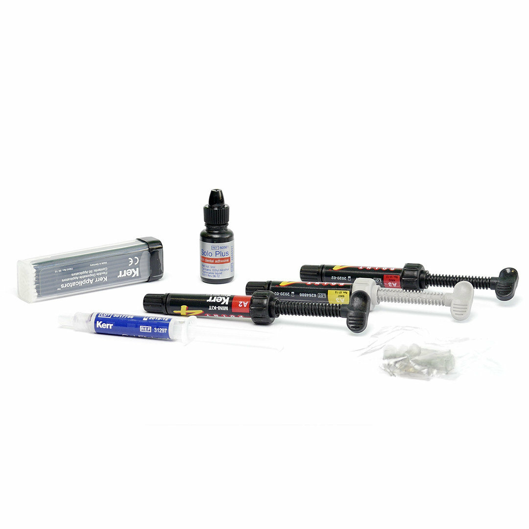 Dental Composite Kit Point 4 Mini Kerr Made in Italy 3 Syuringe 1xBond 5g 1xEtch