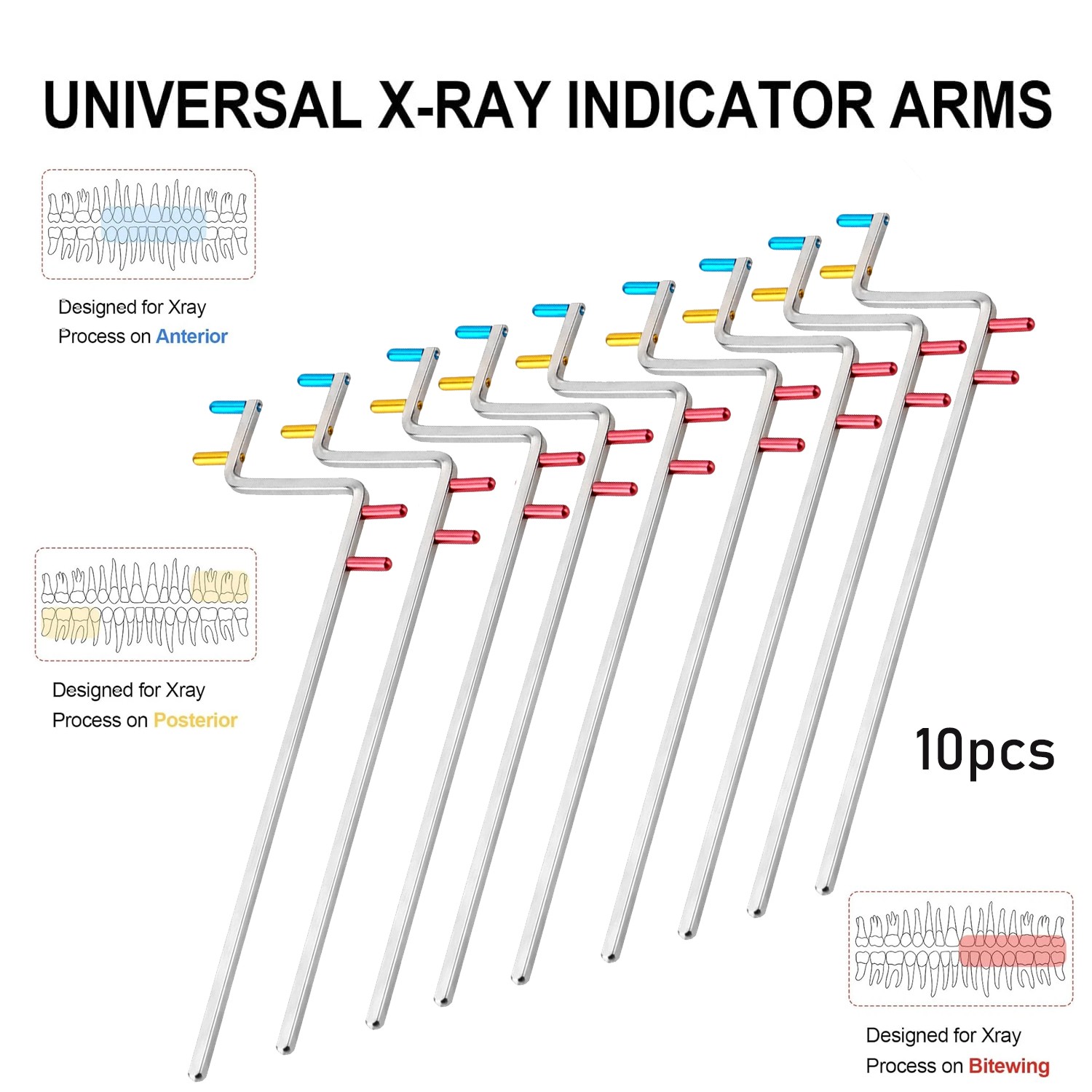 10pcs Universal Dental X-Ray Positioning Dental Sensor Holder Indicator Arm