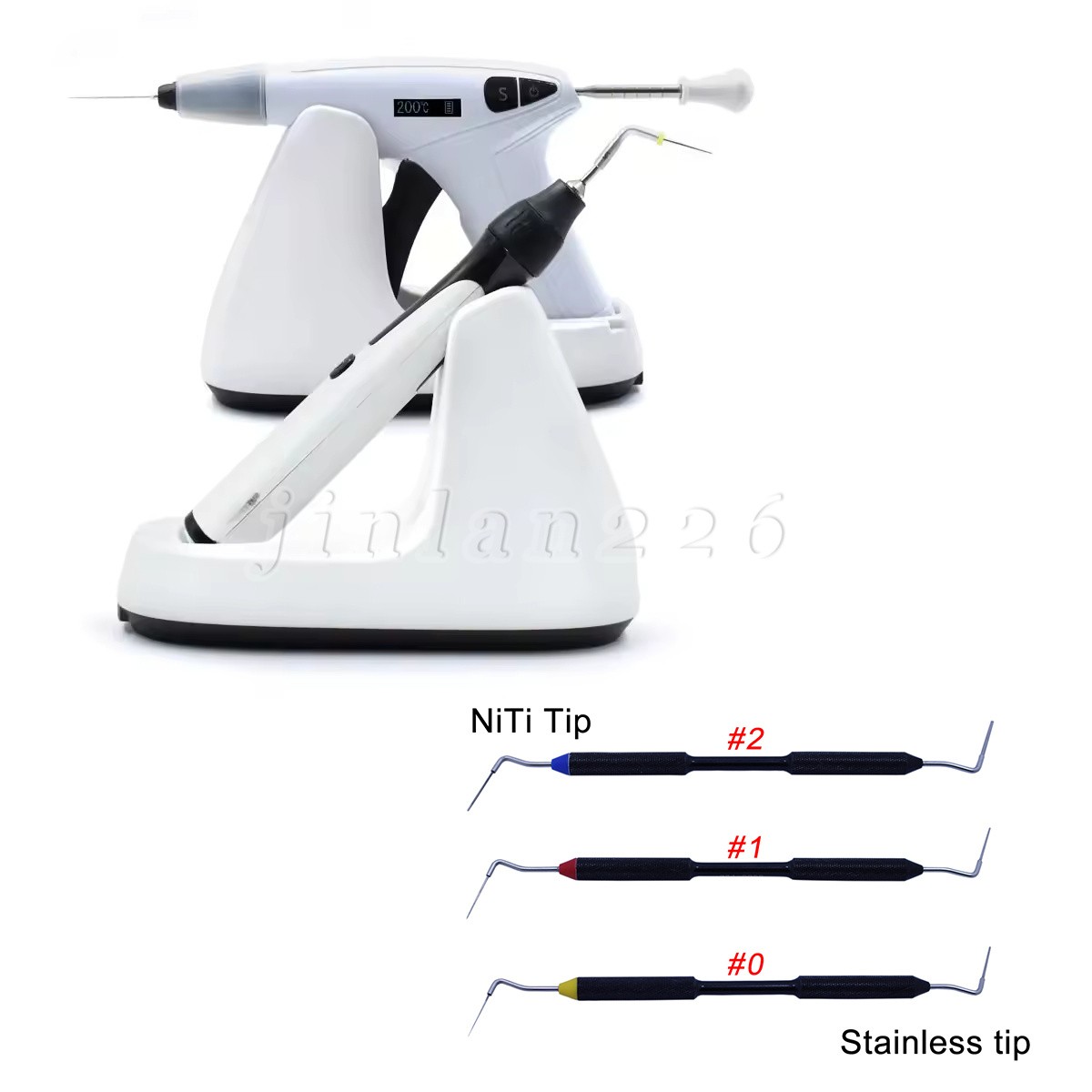 Dental Gutta Percha Obturation System Pen & Gun /Buchanan Hand Plugger Tips
