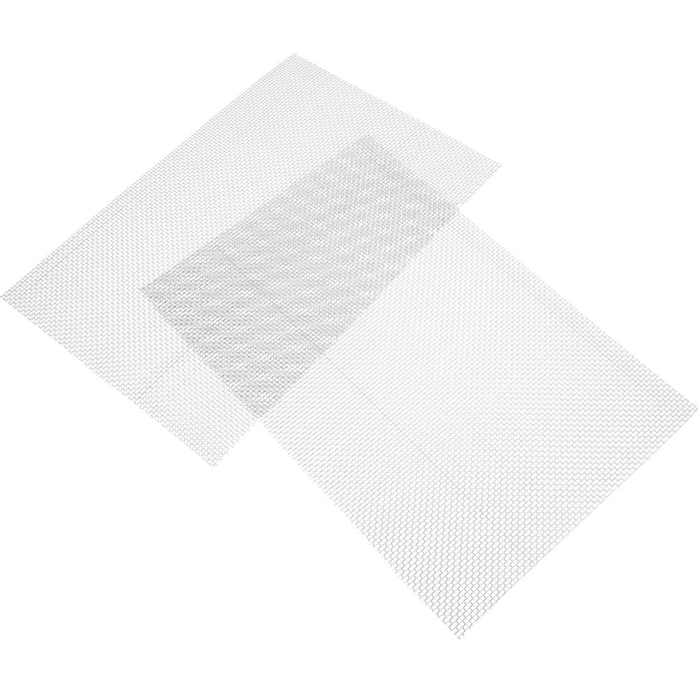 2 Pcs Mesh Sheet for Crafts Metal Gauze Stainless Steel Woven Wire