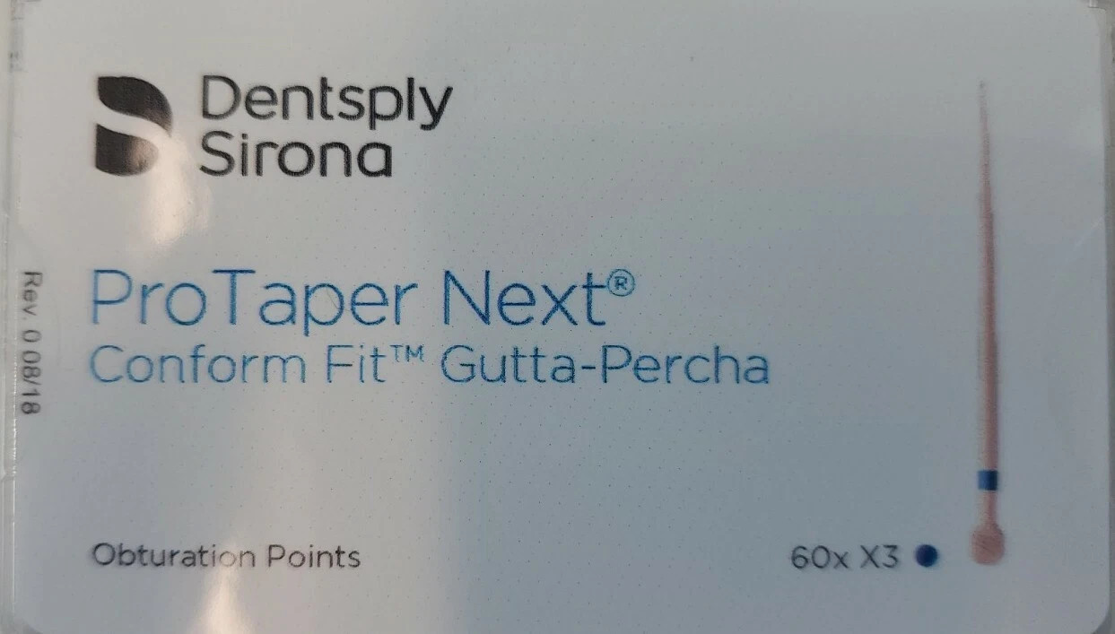 Protaper Next X3 Gutta Percha Points Dentsply Tulsa Dental Root Canal Endo