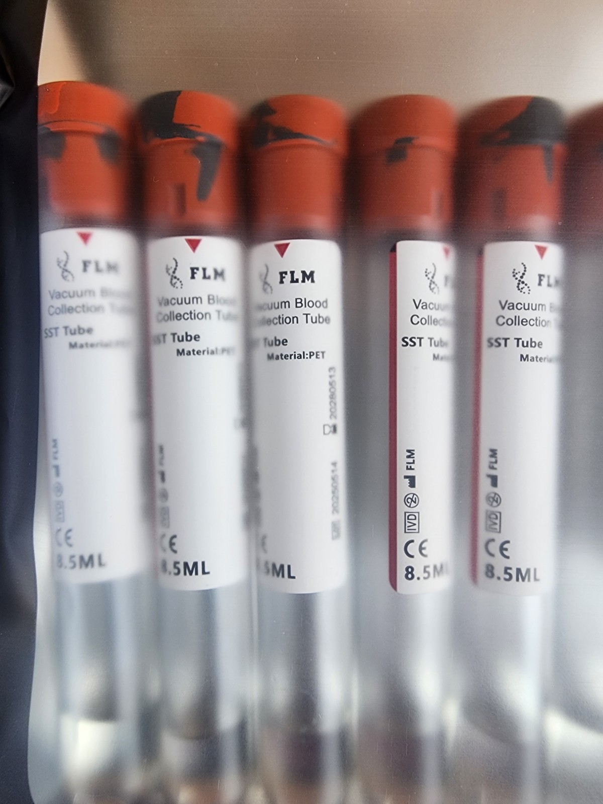 8.5ml Tiger Vacuum Blood Collection Tubes, SST Tube, LOT 8