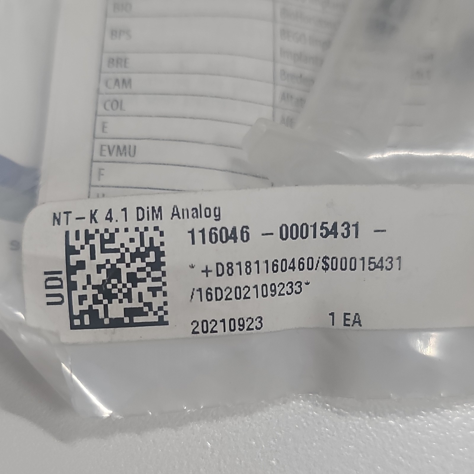 ARGEN IS Implant Solutions K 5.DIM.410 DIM Analog Ø4.1mm Qty 1