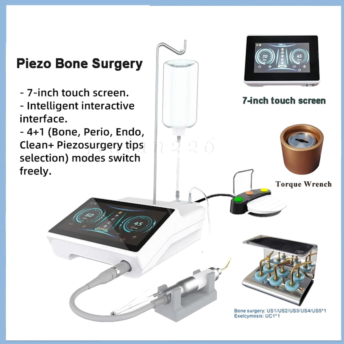 Dental Piezo Surgery Bone Cutter Ultrasonic LED Piezo Bone Surgery Machine