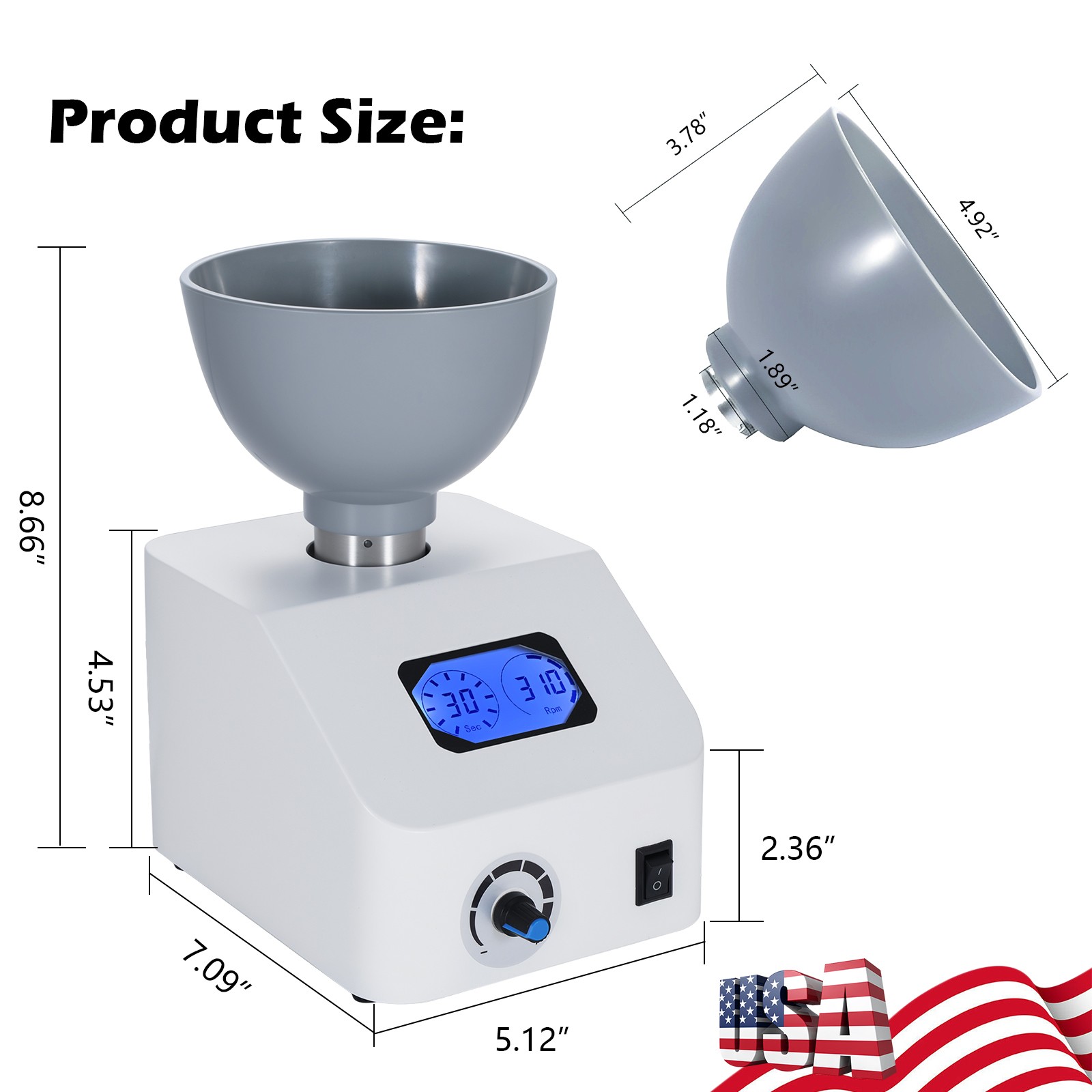 DENTAL LAB IMPRESSION MATERIAL ALGINATE MIXER 110V sa