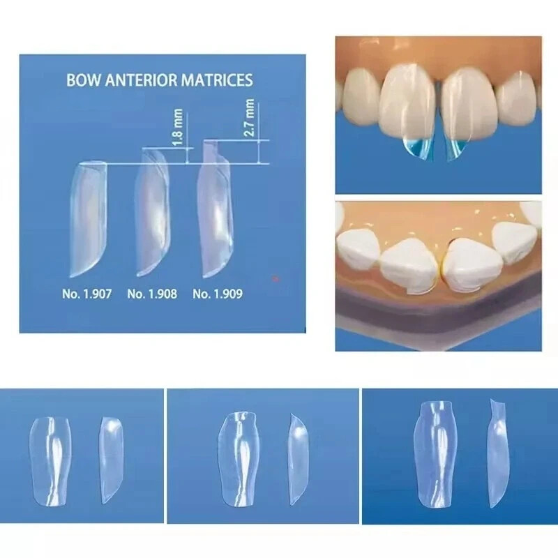 Dental Clear Matrix Anterior Matrices Fits Bioclear L/M/S Mixed Matrice TOR VM