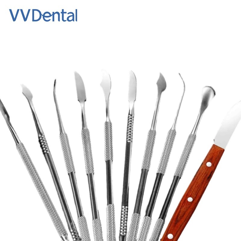 Dental Spatula Plaster Knife Practical Versatile Teeth Wax Carving Tool Set