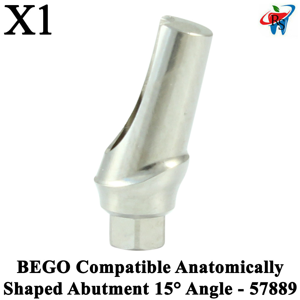 1pcs Dental BEGO Compatible Anatomically Shaped Abutment 15° Angle – 57889