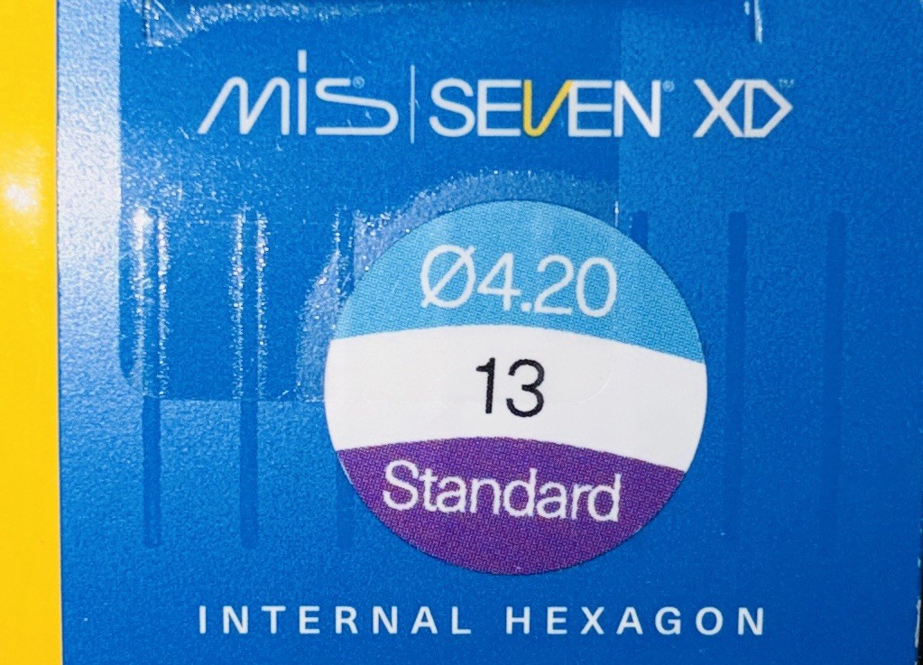 MIS SEVEN / Sirona Implant 4.20mm x 13mm Standard Platform Internal Hex