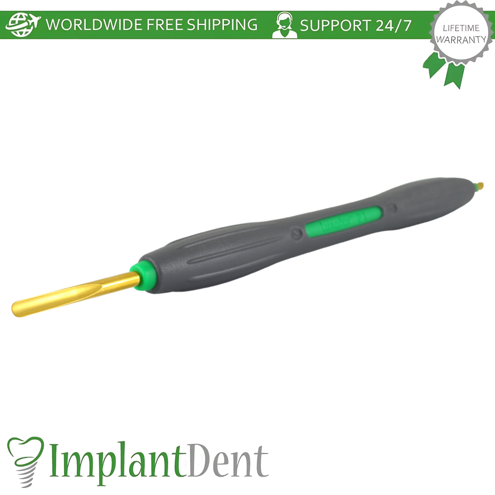 Dental Luxator P-Series Set Titanium-Coated Stainless Steel Instrument 3mm Wide