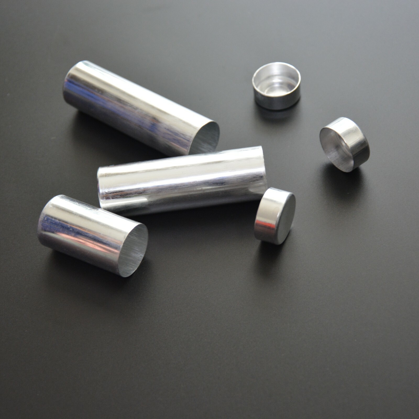 100Pcs 25.5mm Dental Empty Aluminum Tubes Cartridges for Making Flexible Denture
