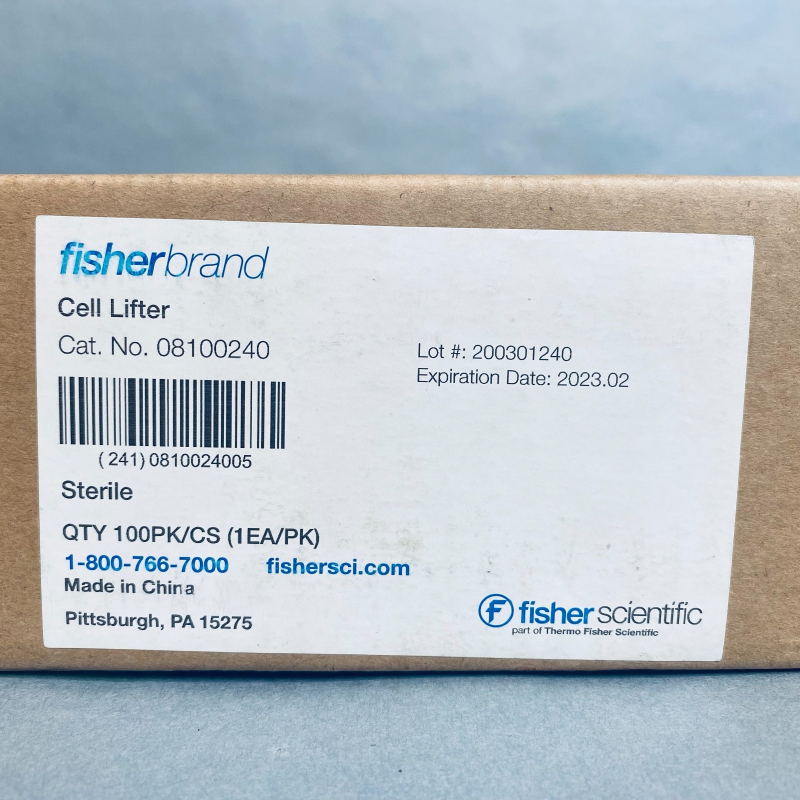 Fisherbrand Cell Lifter Sterile Pack of 100 Lifters