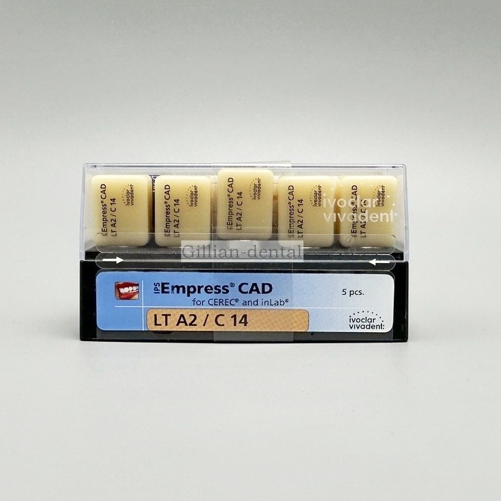 Dental Emax Crown Glass IPS Empress CAD Ceramic Blocks Cubes Veneers LT A2/C14
