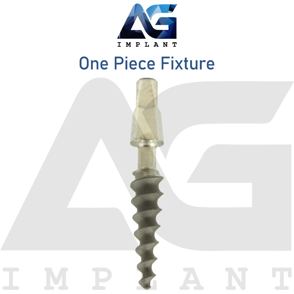 One Piece Fixture System Titanium Prosthetic Integrated SLA Surface Dental