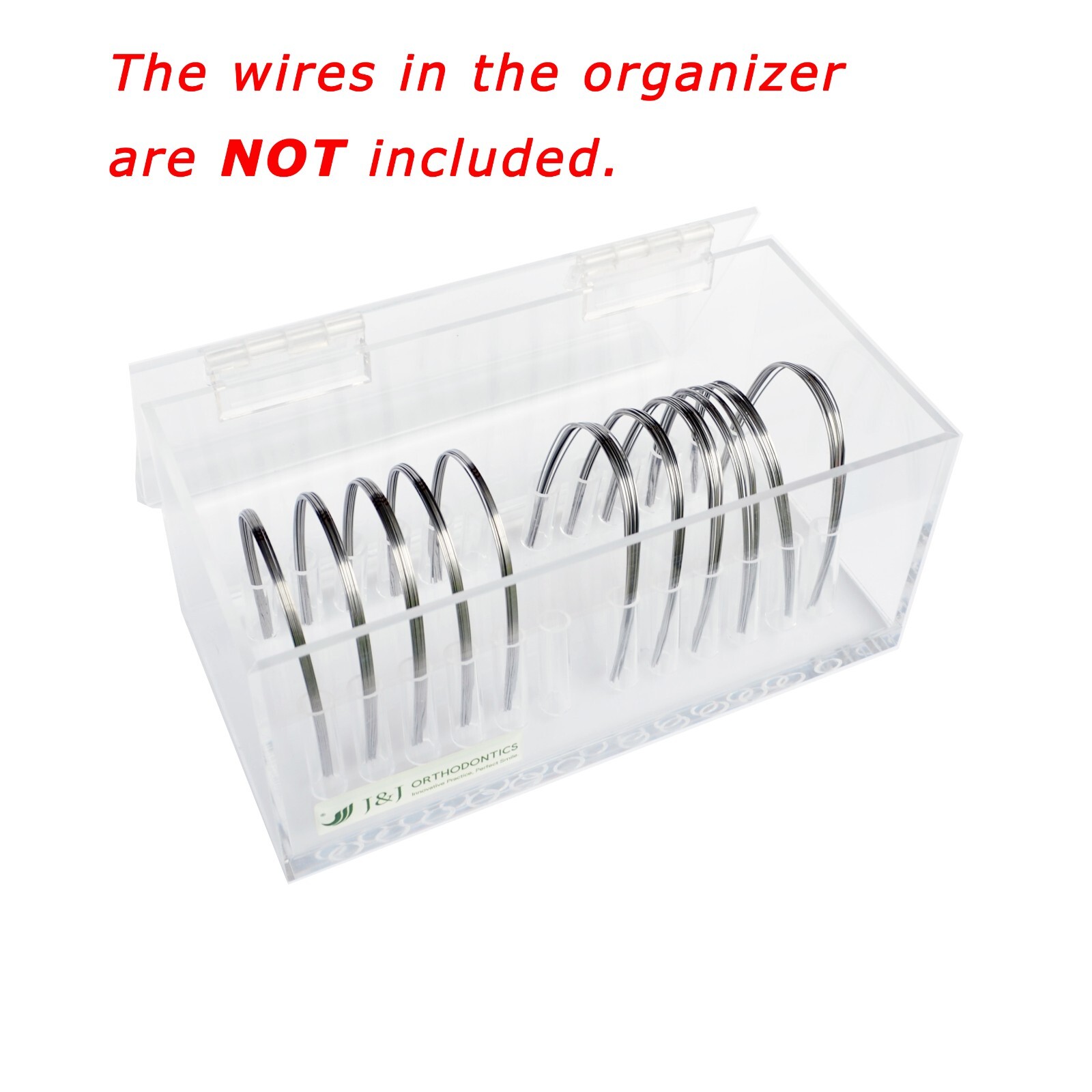 J&J Ortho™ Arch Wire Box Holder / Organizer with Hinged Cover