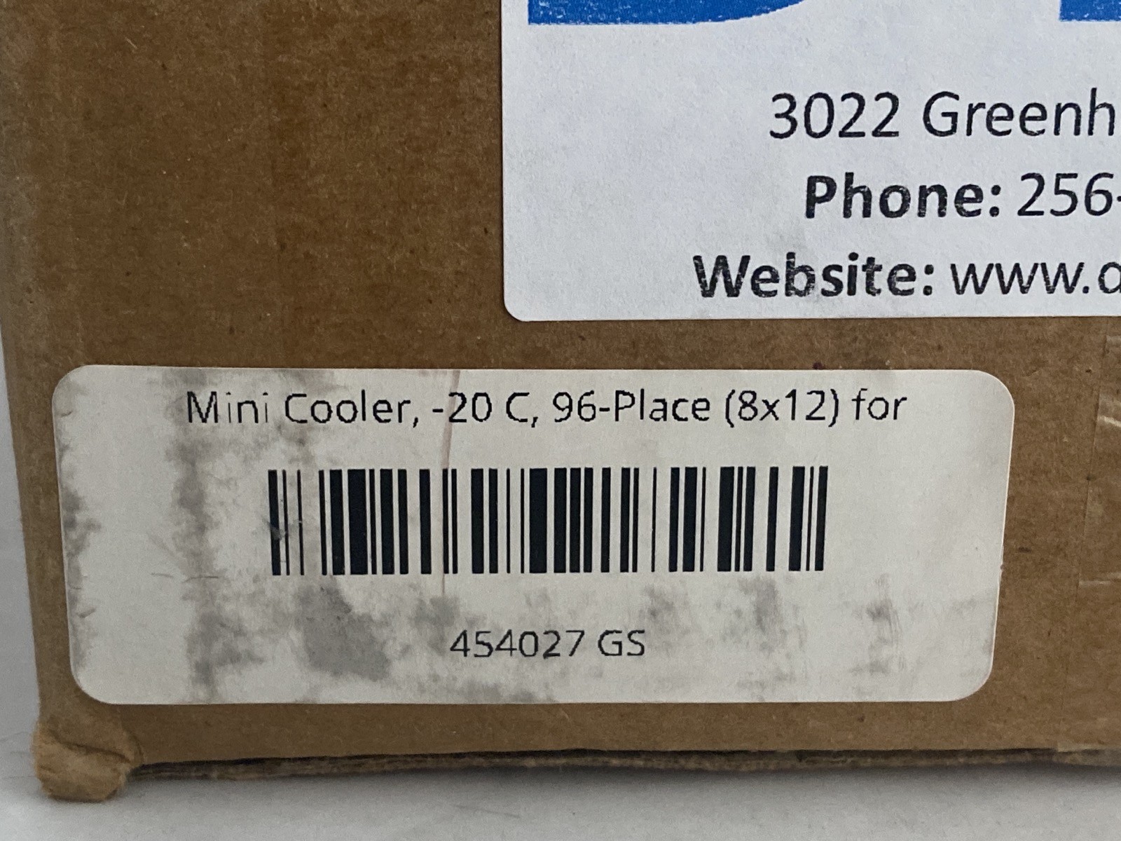 GLOBE SCIENTIFIC Mini Cooler -20°C 96-Place 8×12 0.2mL PCR Tube Yellow 454027