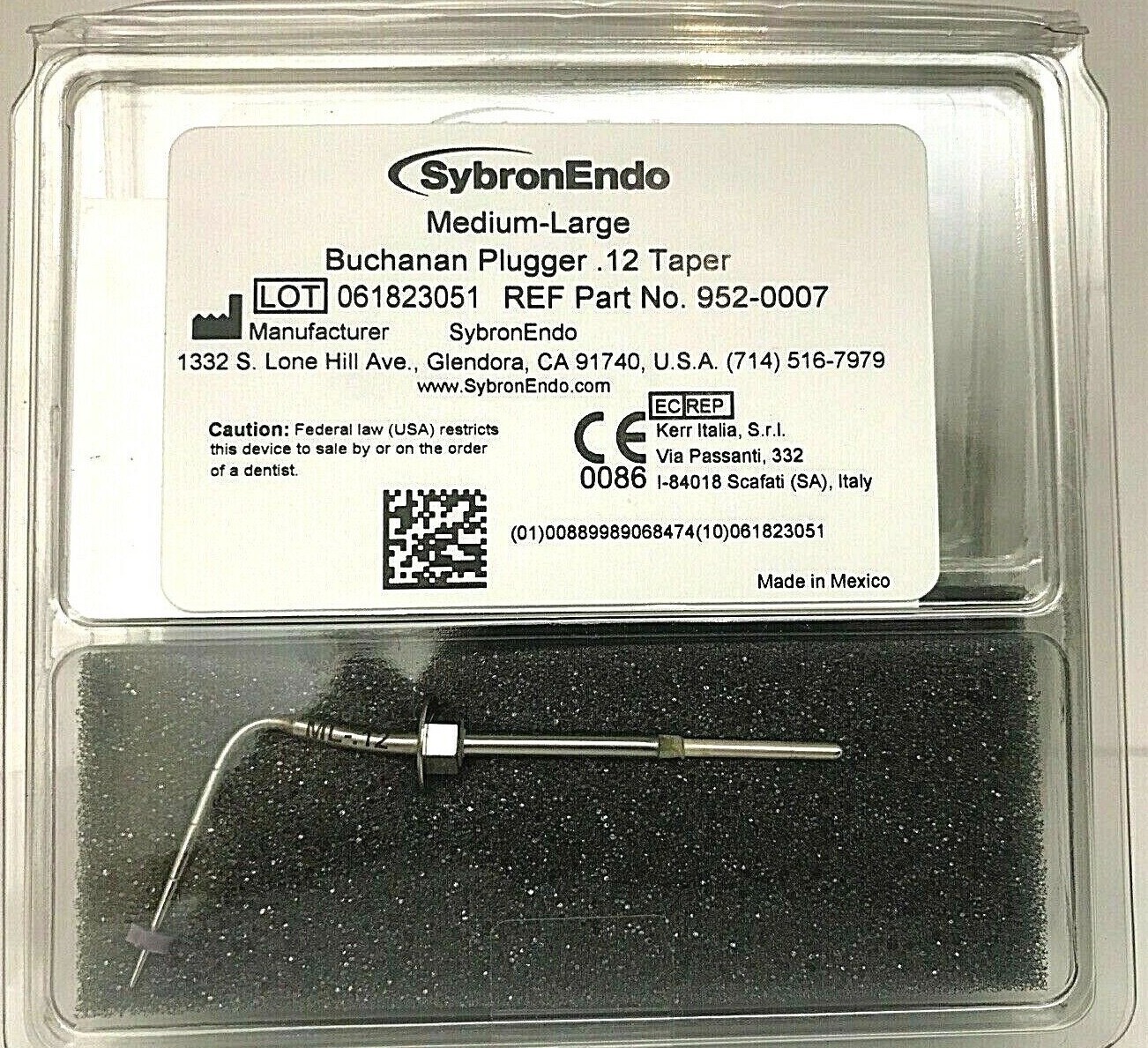OEM Sybron Endo Elements Buchanan Heat Plugger .12 (M-L) Obturation 952-0007