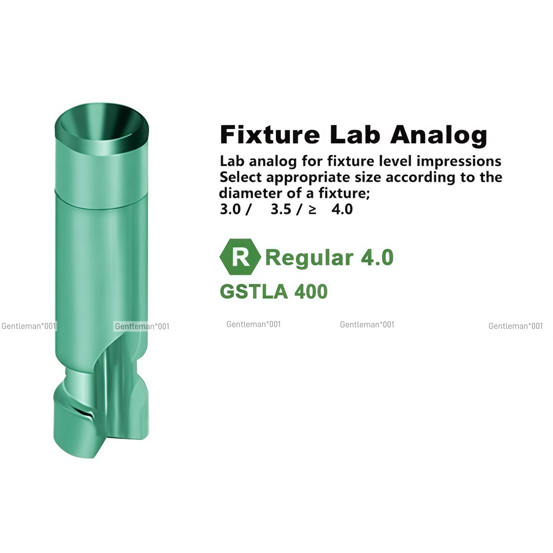 Dental Healing Abutment/Lab Analog Mini Regular Platform Cap Fits Osstem Hiossen