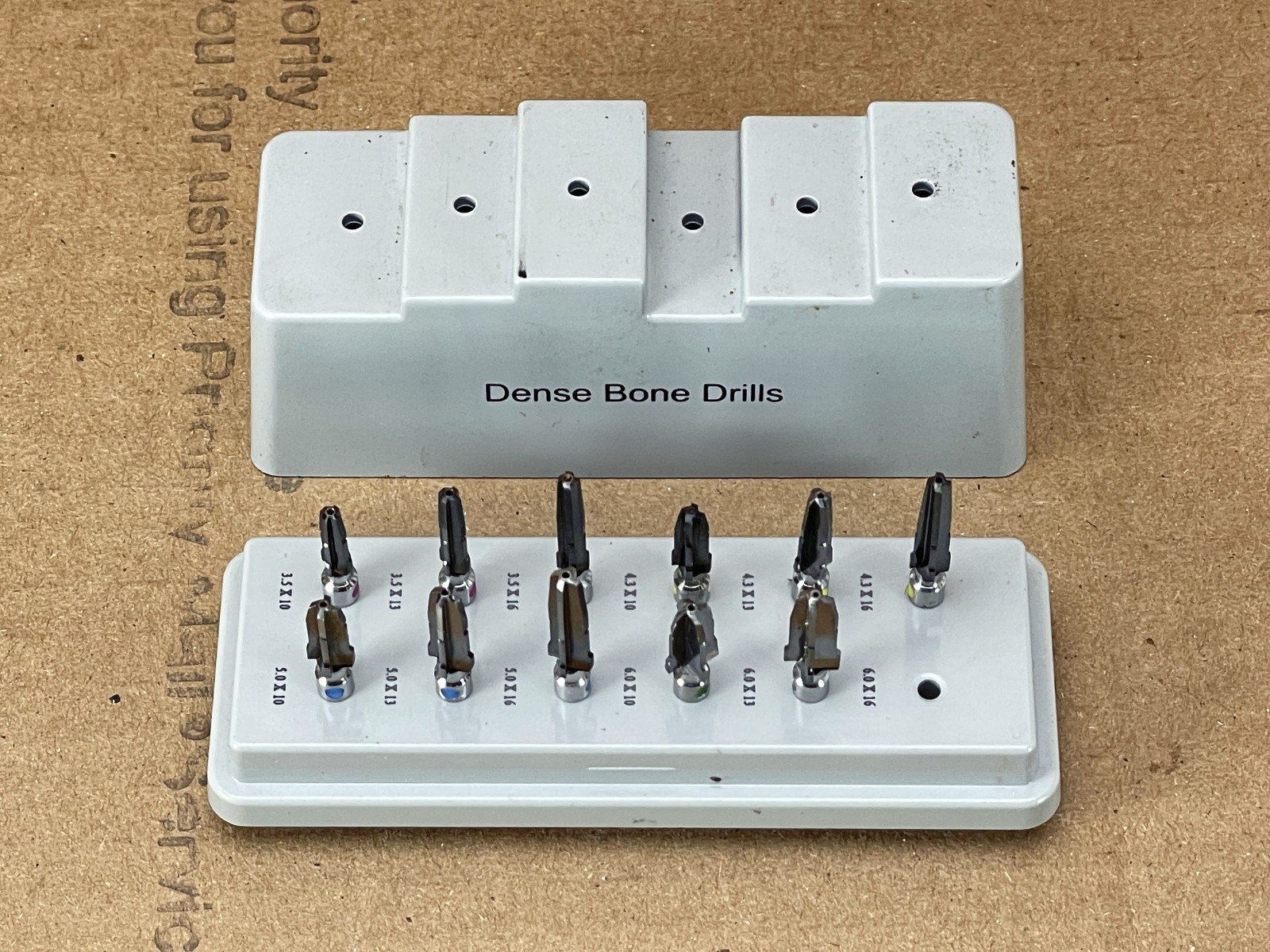 Nobel Biocare Dense Bone Drills Kit, Excellent but Missing 1 Drill